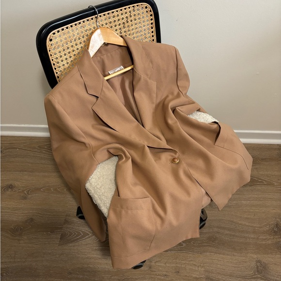 vintage caramel blazer - Picture 2 of 9